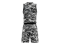 Custom Gray, Black & White Basketball Sublimated Uniform