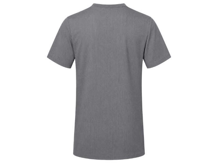 Short Sleeve V-Neck Hospitality Tunic Grey | B2B Low MOQ Hospitality Workwear Manufacturer