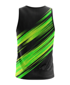 Basketball Tank Top – Custom Black Lime Green Sublimated Design | Wholesale Manufacturer