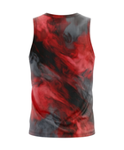 Basketball Tank Top – Custom Sublimated Red Black Abstract Design | Wholesale Manufacturer