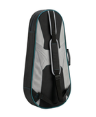 Custom Squash Racket Bag – Black Grey Teal Team Bag