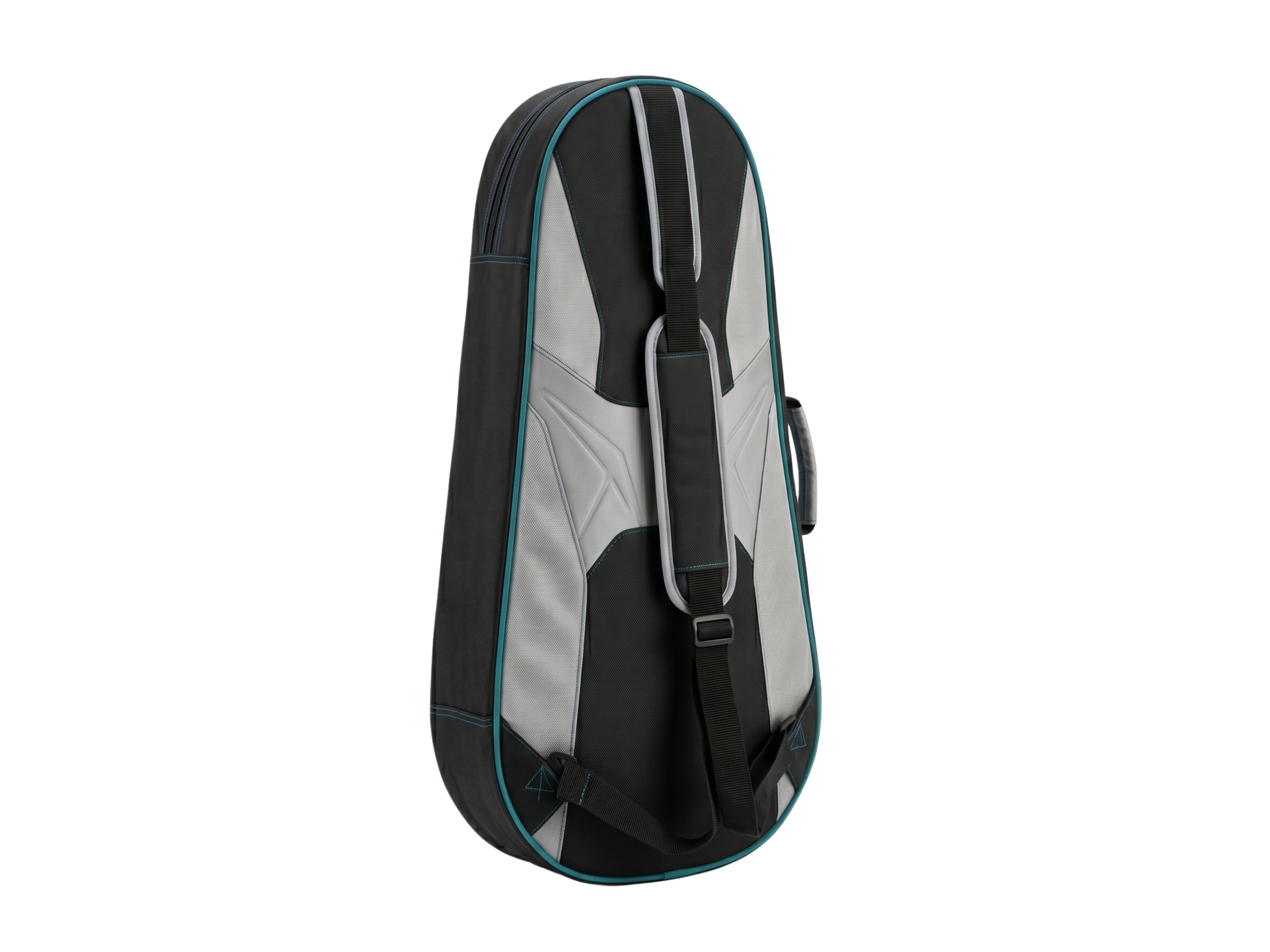 Custom Squash Racket Bag – Black Grey Teal Team Bag