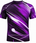 Custom ping pong Training Shirt – Purple Black Sublimated Ping Pong Teamwear for Wholesale Buyers