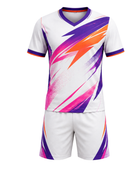Custom White Pink Soccer Uniform | Wholesale Jersey Shorts Set for Clubs and Bulk Orders