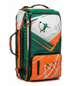 Custom Track & Field Wheeled Kit Bag | Wholesale Trolley Equipment Bag | Green Orange | Apparels Bridge