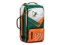 Custom Track & Field Wheeled Kit Bag | Wholesale Trolley Equipment Bag | Green Orange | Apparels Bridge