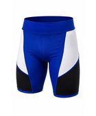 Blue/White/Black Wrestling Shorts – Custom Team Uniform, Performance Sportswear, Wholesale Bulk