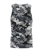 Basketball Tank Top – Custom Gray Digital Camo Sublimated Design | Wholesale Manufacturer