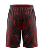 Custom Maroon, Black & Charcoal Gray Basketball Sublimated Shorts