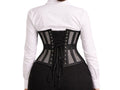 Black Mesh Underbust Corset Wholesale | Steel Boned Waist Cincher Corset Top Manufacturer