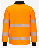 Railway Reflective Quarter-Zip Sweatshirt Orange and Black | B2B Low MOQ Railway Workwear Manufacturer