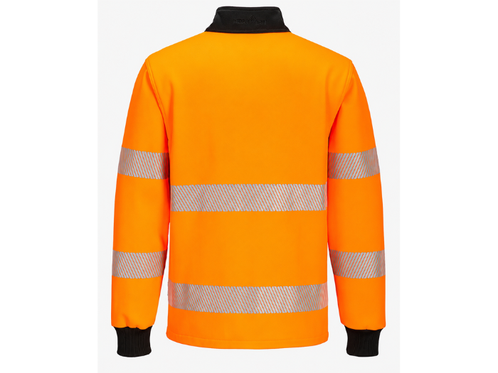 Railway Reflective Quarter-Zip Sweatshirt Orange and Black | B2B Low MOQ Railway Workwear Manufacturer