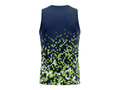Basketball Tank Top – Custom Sublimated Navy Lime Pixel Gradient Design | Wholesale Manufacturer