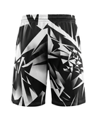 Custom Black, White & Gray Basketball Sublimated Shorts