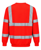 Railway Hi-Vis Sweatshirt Red | B2B Low MOQ Railway Workwear Manufacturer
