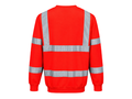Railway Hi-Vis Sweatshirt Red | B2B Low MOQ Railway Workwear Manufacturer