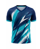 Blue, Teal & White Padel Jersey – Custom Team Sportswear, Wholesale Bulk, Low MOQ