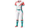 White/Teal/Orange Softball Uniform – Wholesale Bulk Team Kit, Low MOQ, B2B Performance Apparel