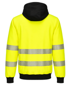 Railway Hi-Vis Zip Hoodie Yellow and Black | B2B Low MOQ Railway Workwear Manufacturer