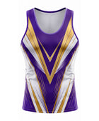 Purple & Gold Wrestling Singlet – Custom Team Uniform, Performance Sportswear, Wholesale Bulk