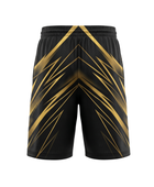 Custom Black & Gold Basketball Sublimated Shorts