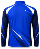 Custom Tennis Coach Quarter-Zip – Blue Navy Team Training Top for Wholesale