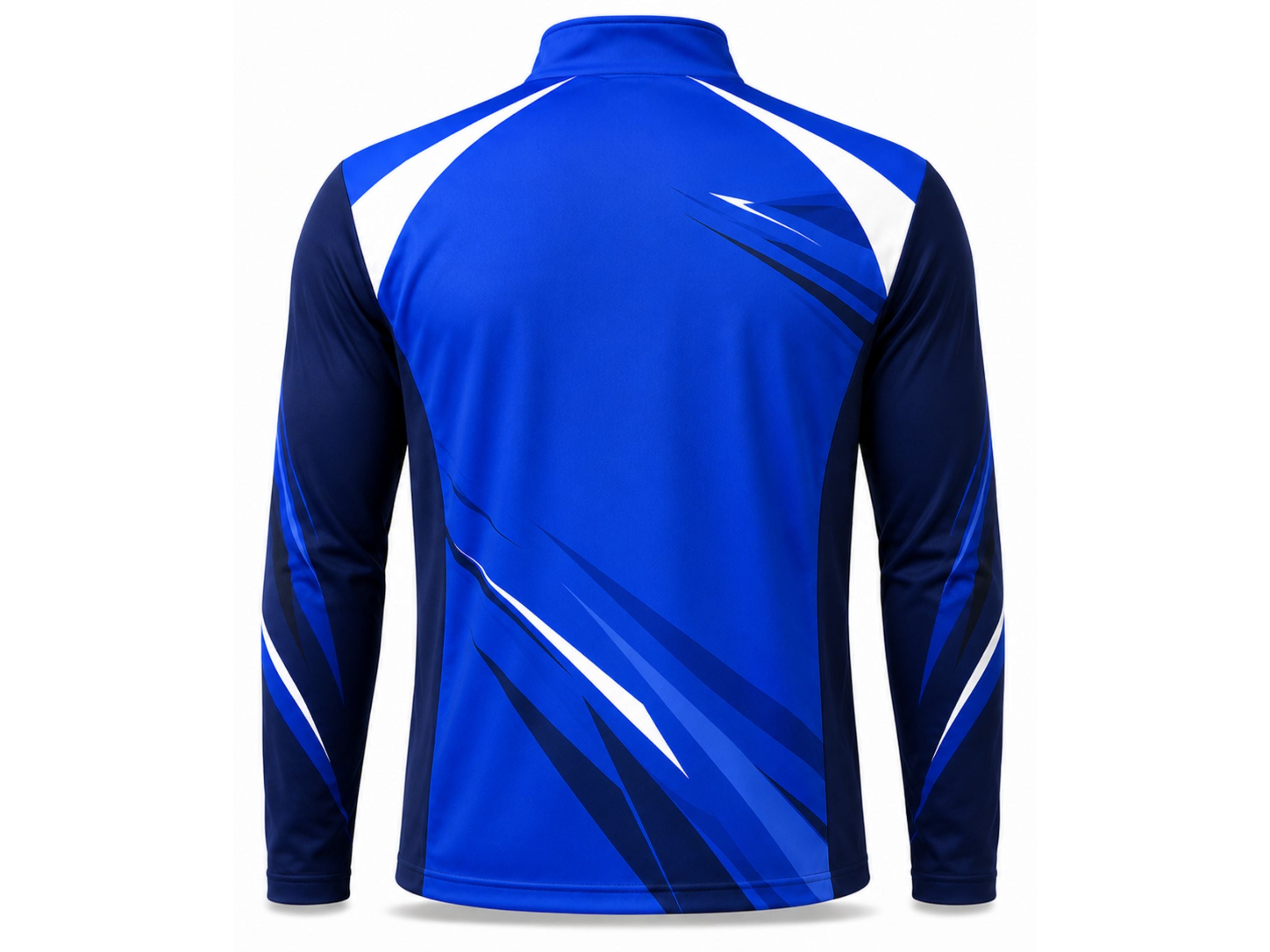 Custom Tennis Coach Quarter-Zip – Blue Navy Team Training Top for Wholesale