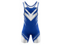 Blue & White Wrestling Uniform – Custom Team Singlet, Performance Sportswear, Wholesale Bulk