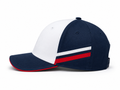 Custom White Navy Red Baseball Cap | Wholesale Team Hat for Bulk Orders and Private Label