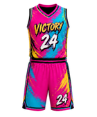 Multicolor Basketball sublimated Uniform – Wholesale Bulk Team Kit, Low MOQ, B2B Performance Apparel