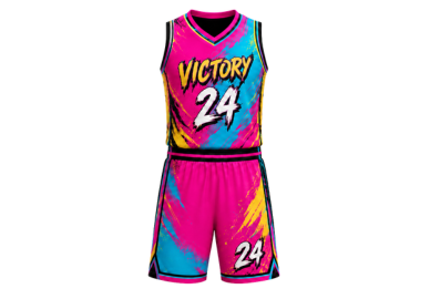 Multicolor Basketball sublimated Uniform – Wholesale Bulk Team Kit, Low MOQ, B2B Performance Apparel front design preview