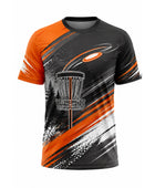 Orange, Black & White Disc Golf Jersey – Custom Team Sportswear, Wholesale Bulk, Low MOQ
