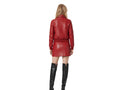 Women’s Genuine Sheep Leather Studded Bomber Jacket Wholesale | Custom Private Label Manufacturer