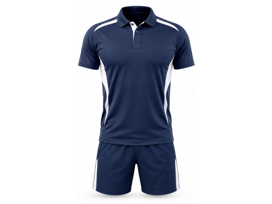 Navy & White Training Uniform – Wholesale Performance Kit, Low MOQ, Bulk Activewear design preview
