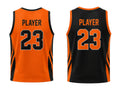 Custom Orange Black Basketball Reversible Jersey | Wholesale Team Uniform for Bulk Orders