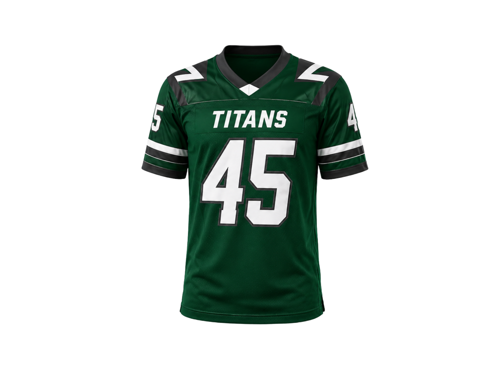 Green Custom Football Jersey – Wholesale Bulk Team Uniform, Low MOQ, B2B Performance Apparel front design preview