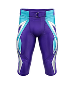 Custom Purple Turquoise American Football Shorts | Wholesale Teamwear Shorts
