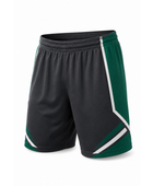 Black & Green Custom Football Shorts – Wholesale Bulk Team Uniform, Low MOQ, B2B Performance Apparel