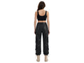 Women’s Black Leather Cargo Pants Wholesale | Custom Private Label Utility Trousers Manufacturer