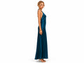 Wholesale Teal Satin One-Shoulder Prom Dress | Custom Open Back Formal Gown Manufacturer for Boutiques