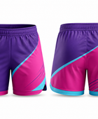 Purple & Pink Custom Volleyball Shorts – Wholesale Bulk Team Kit, Low MOQ, B2B Performance Apparel