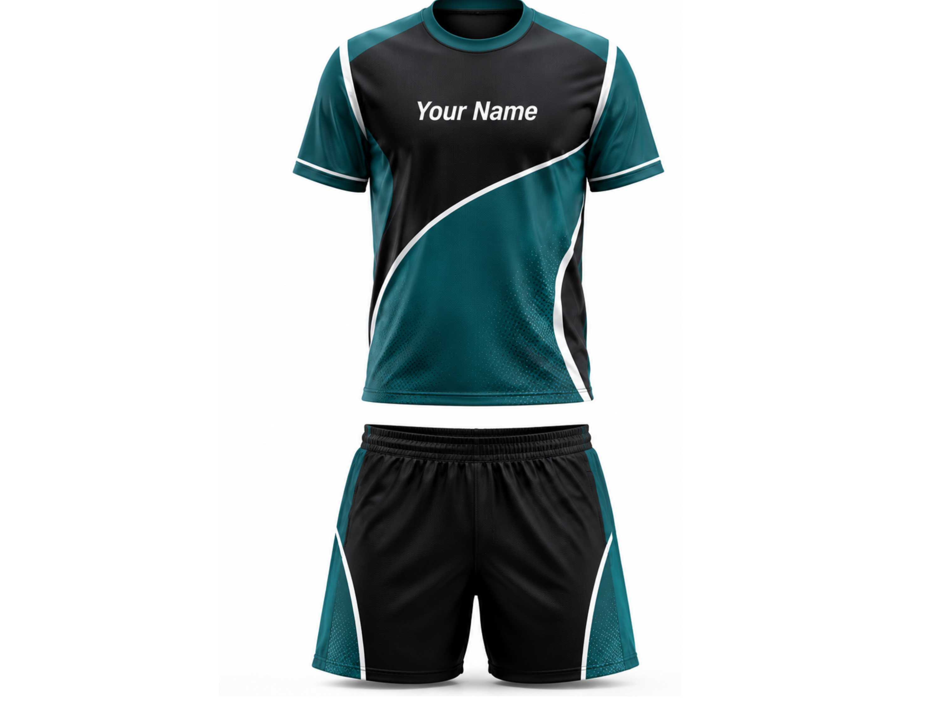 Teal & Black Chase Tag Uniform – Wholesale Team Training Kit, Low MOQ, Bulk Performance Uniform