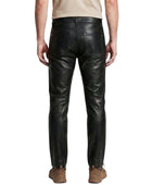 Elephant Metallic Black Faux Leather Wide Leg Jeans Wholesale | Custom Private Label Pants Manufacturer