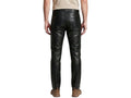 Elephant Metallic Black Faux Leather Wide Leg Jeans Wholesale | Custom Private Label Pants Manufacturer