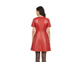 Women’s Genuine Leather Skater Dress Wholesale | Custom Private Label Party Dress Manufacturer