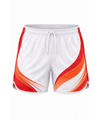 White, Red & Orange Padel Shorts – Custom Team Sportswear, Wholesale Bulk, Low MOQ