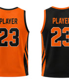 Orange Custom reversible Basketball Sublimated Jersey – Wholesale Bulk Team Kit, Low MOQ, B2B Performance Apparel