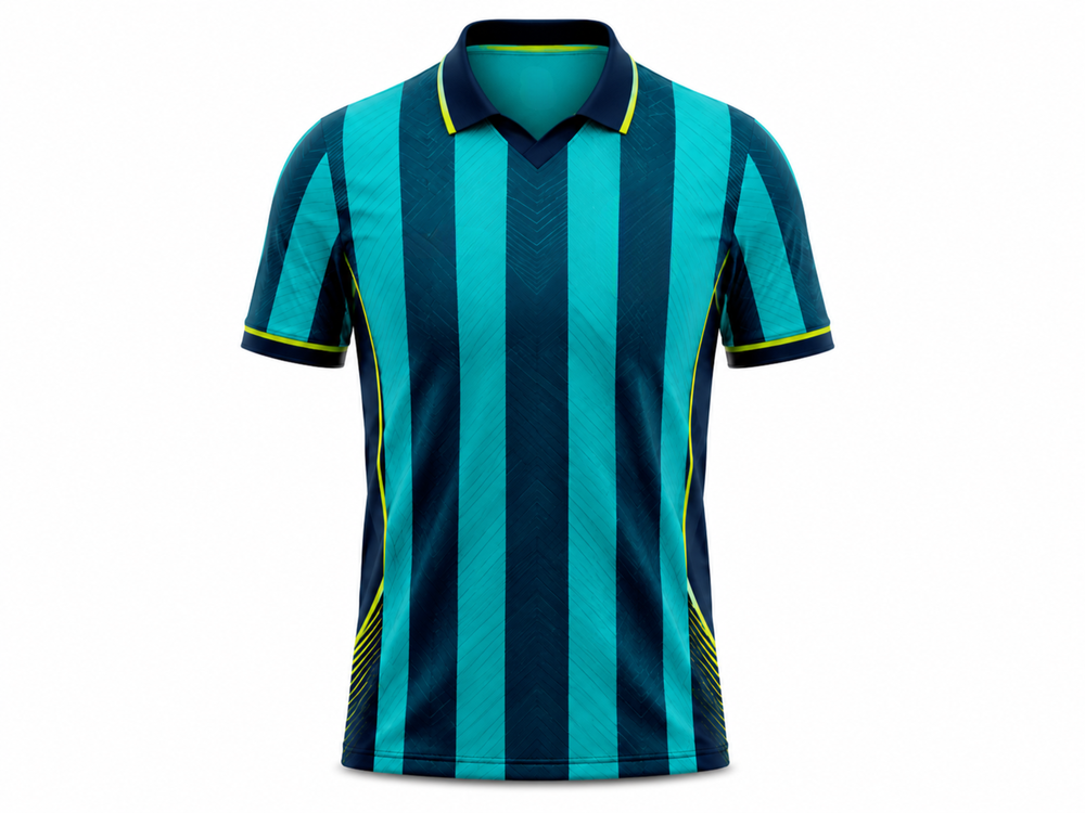 Custom Teal Navy Soccer Fanwear Shirt | Wholesale Team Fundraising Jersey for Bulk Orders front design preview