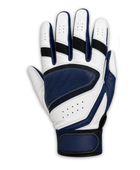 Custom White Navy Baseball Batting Gloves | Wholesale Team Gloves for Bulk Orders