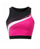 Custom Sleeveless Team Jersey Crop Top – Black Pink Performance Teamwear for Wholesale Buyers